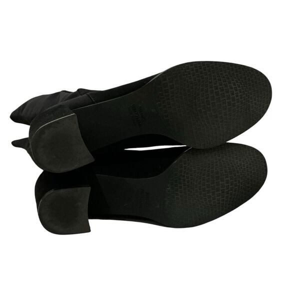 Stuart Weitzman 5050 City Block Boots Black Suede Over-the-Knee Stretch Size 7 - Picture 13 of 14